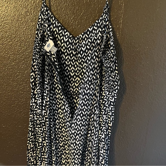 Black and White Pattern Print Swing Dress, Size XL, Fray Strap - See photo - Picture 7 of 9